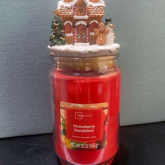 Vintage Gingerbread House Resin Candle Topper Our America Gift 1999 Holidays - Picture 7 of 7